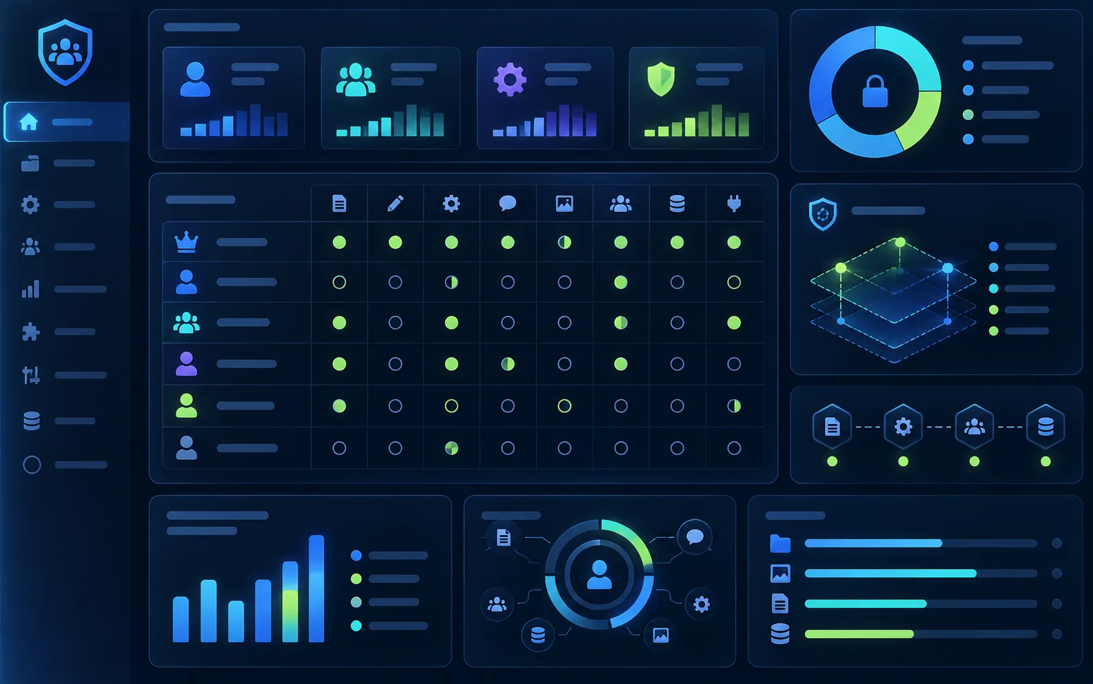 Advanced Role Manager: Workflow overview — illustrative preview