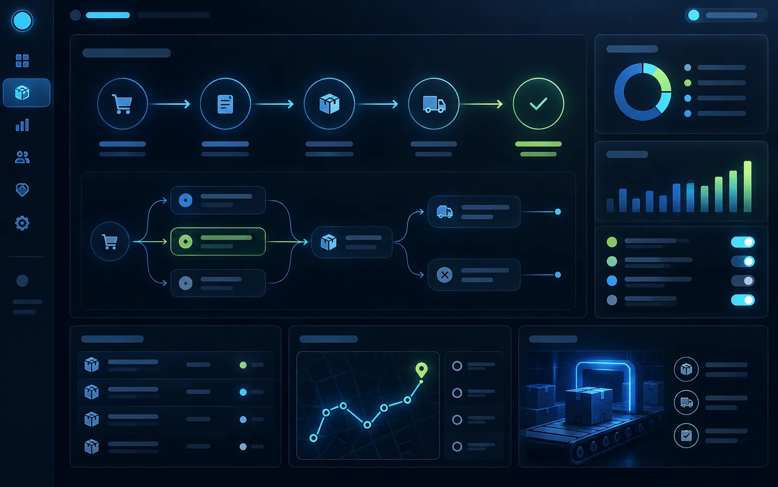 Order Status Manager: Workflow overview — illustrative preview