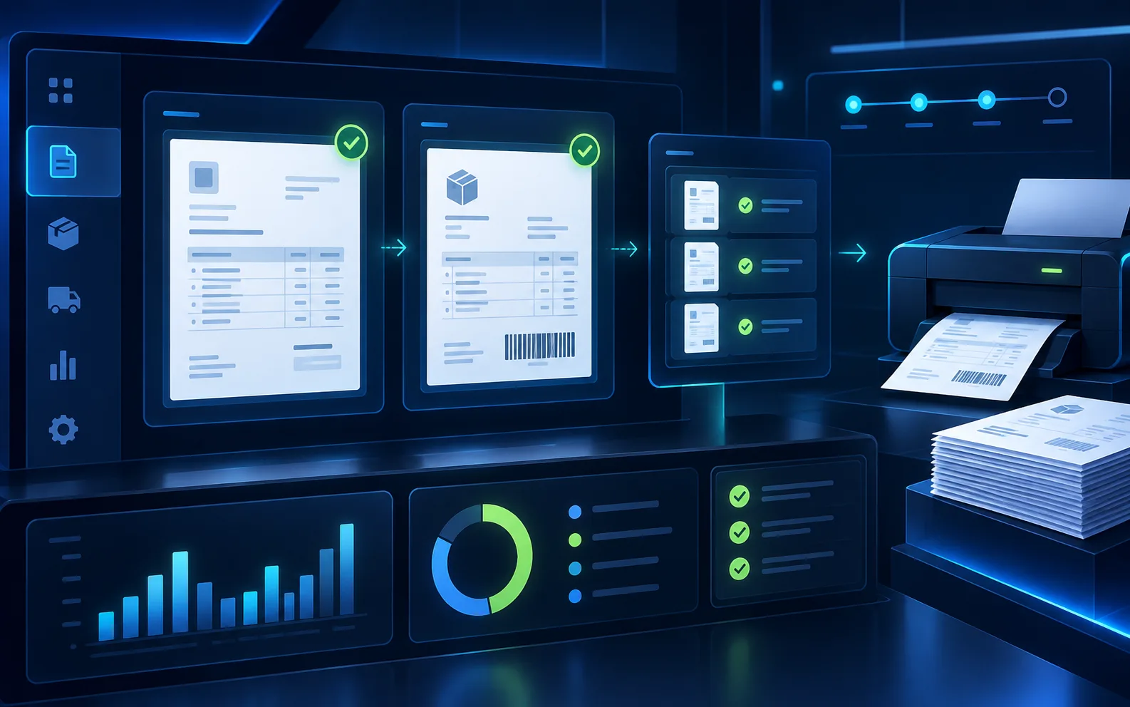 Printing Solution: Operational outcome — illustrative preview