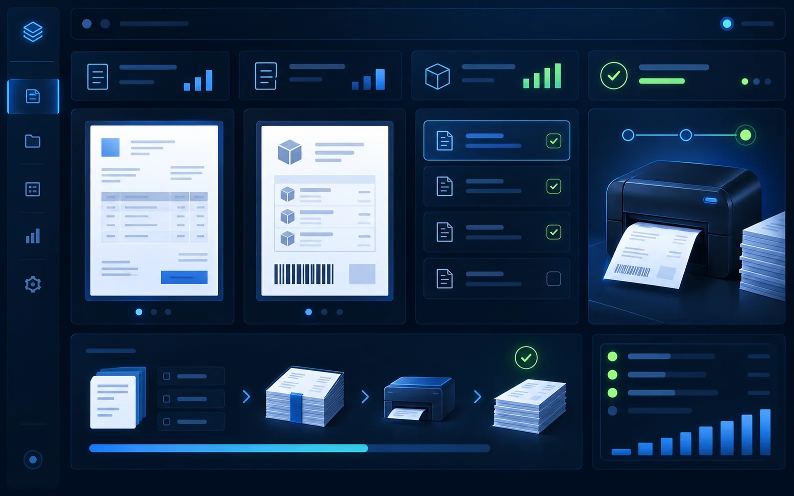 Printing Solution: Workflow overview — illustrative preview