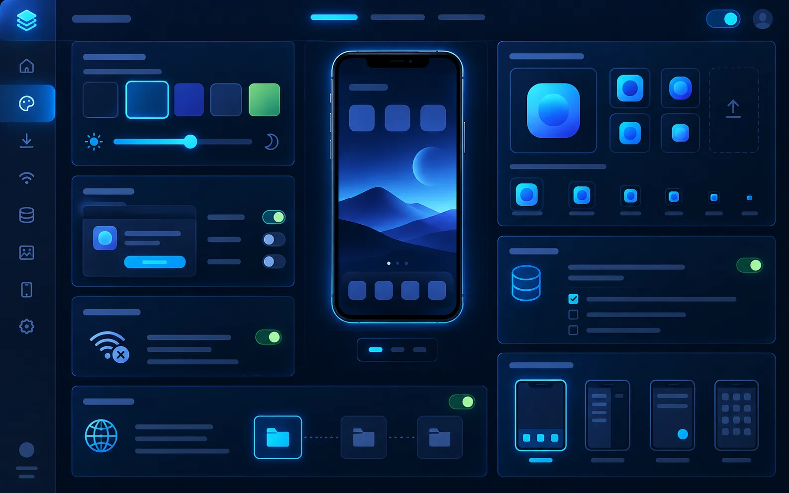 Website to PWA: Configuration preview — illustrative preview